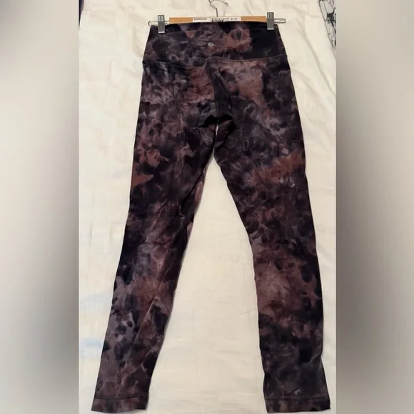 Lululemon Align Pant 25" *Diamond Dye Graphite Grey Pink Pastel size 6 - Picture 8 of 9